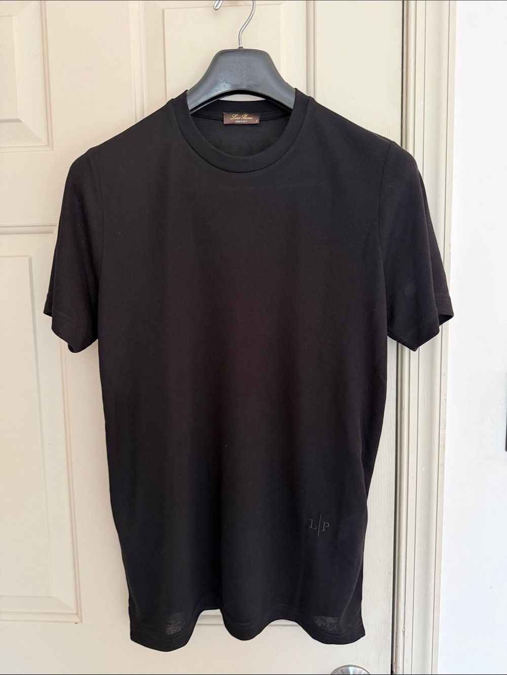 Loro Piana Black Short Sleeve Crew Neck T-Shirt